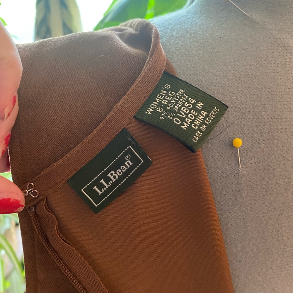 L.L. Bean Women's Brown dress